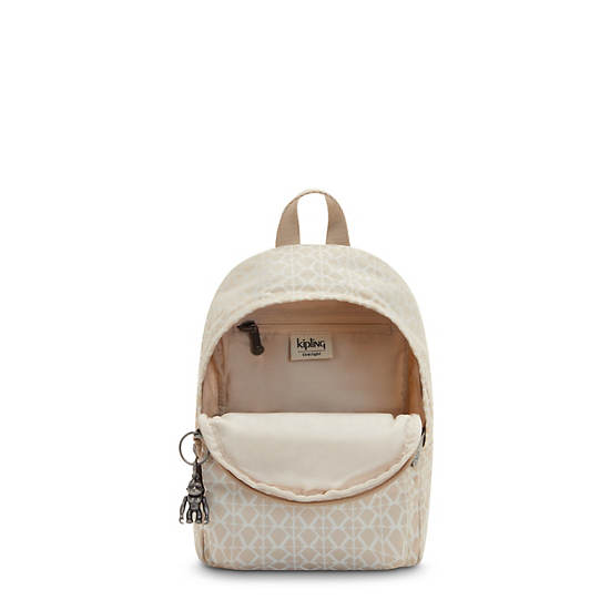 Mochilas Kipling Delia Compact Printed Convertible Beige | MX 1560BE